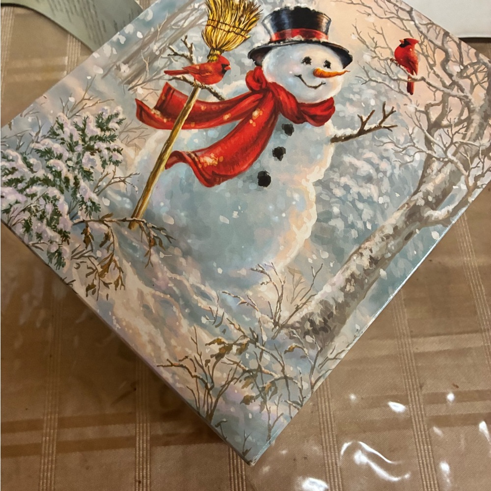 2 Festive Snowman Gift Box